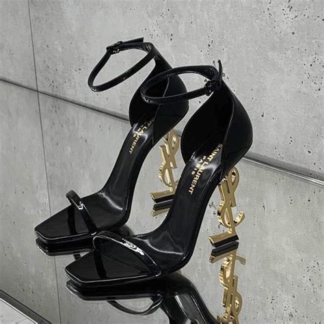 ysl black heels replica